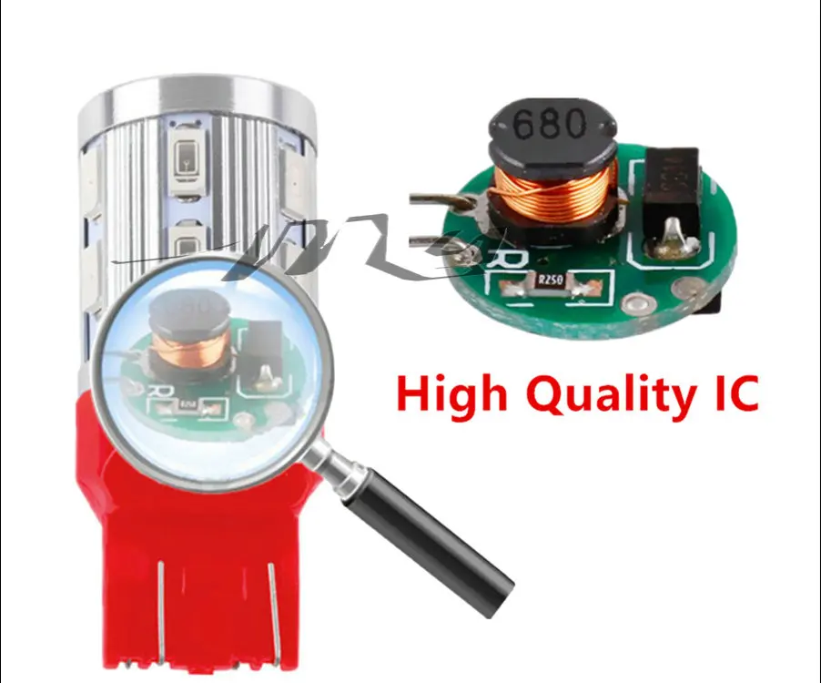 2 шт. 7443 7440 Автомобильные светодиодные лампы 12 SMD 5730 W21/5 Вт 5 Высокая мощность XPE