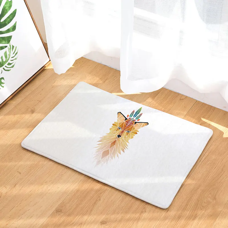 Monily Водонепроницаемые Anti Slip Коврик Простые Животные Картины Ковры Спальня