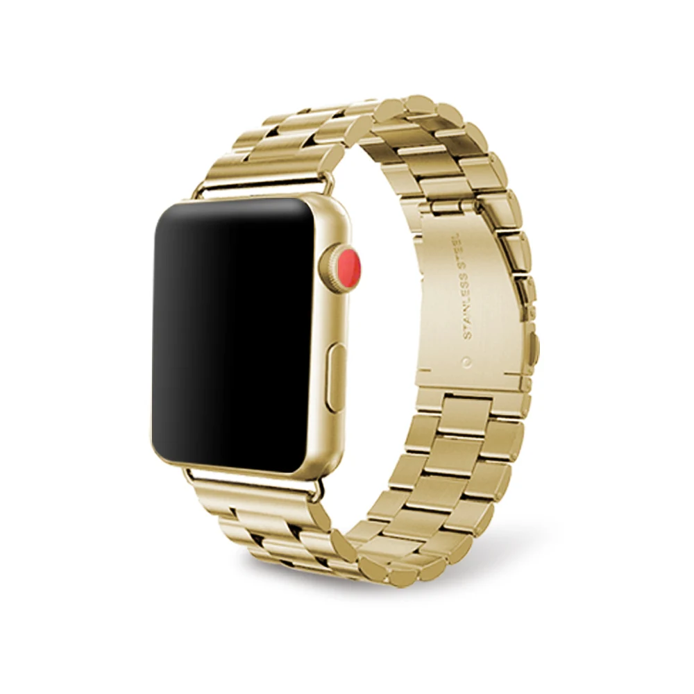 Спортивный ремешок MU SEN для Apple Watch 38 мм 42 мм Iwatch 3 2 1 браслет из нержавеющей стали ремешок для часов