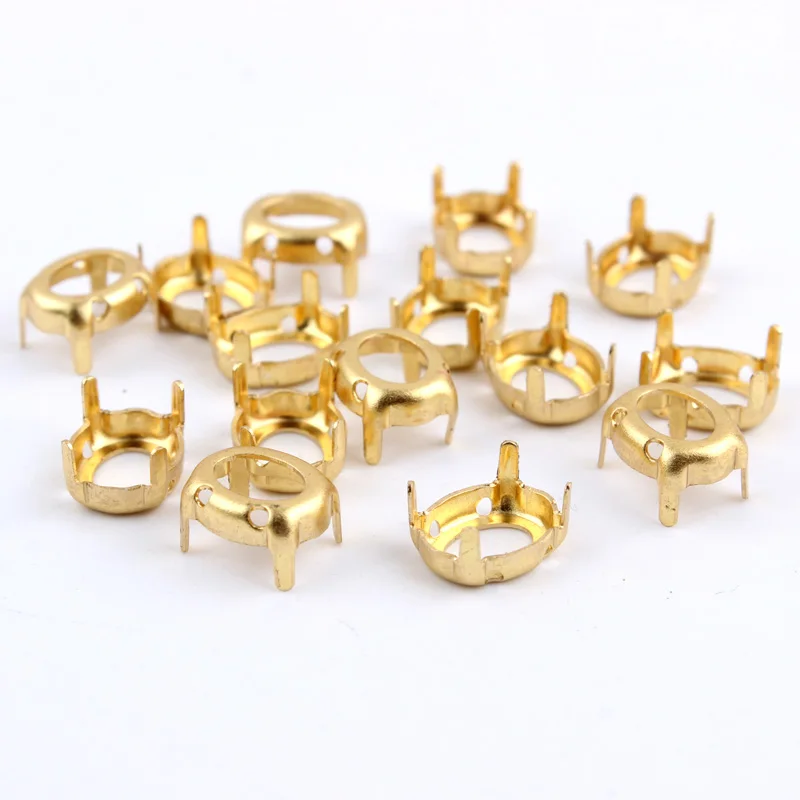 Hot Sale! Sew on Empty Claw Oval Gold/&quotk&quot Silver size 8*10 10*14 13*18 for Garment Accessories Free shipping | Дом и сад