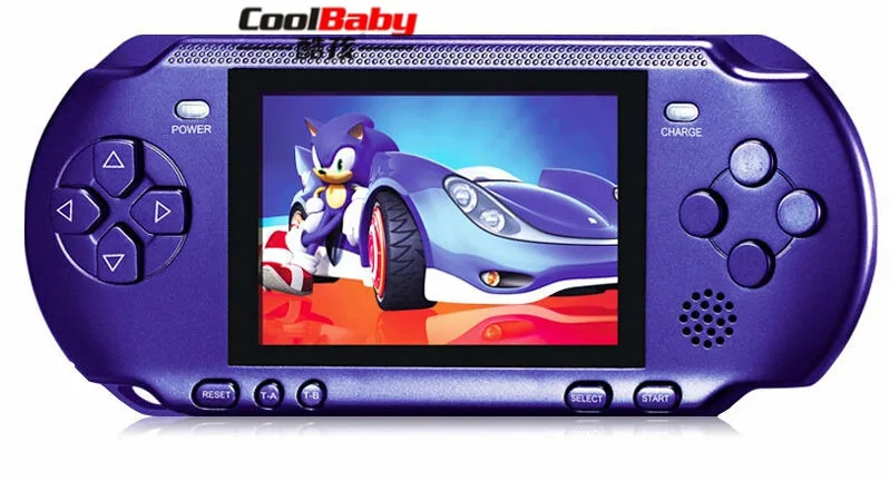 Новая портативная игровая консоль 3 2 дюйма детская машина CoolBaby встроенная 318 игр