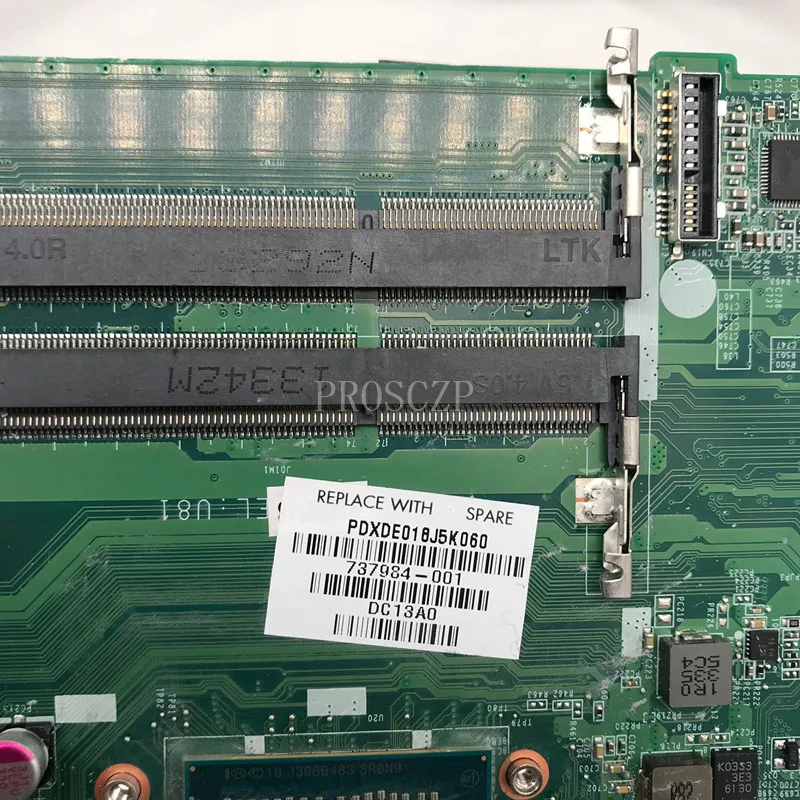 Материнская плата для ноутбука HP 15-N 737984-501 737984-001 737984-601 DA0U81MB6C0 8670M 1G HM76 с