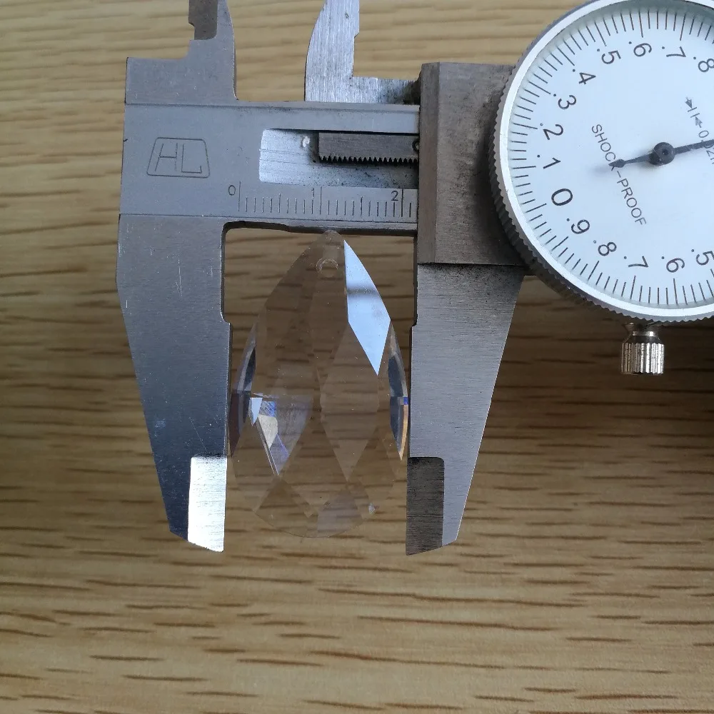 38мм 50шт + 50мм 50шт Прозрачные стеклянные слезы хрустальные подвески для люстры из частей K9-солнцезащитного призмы на.