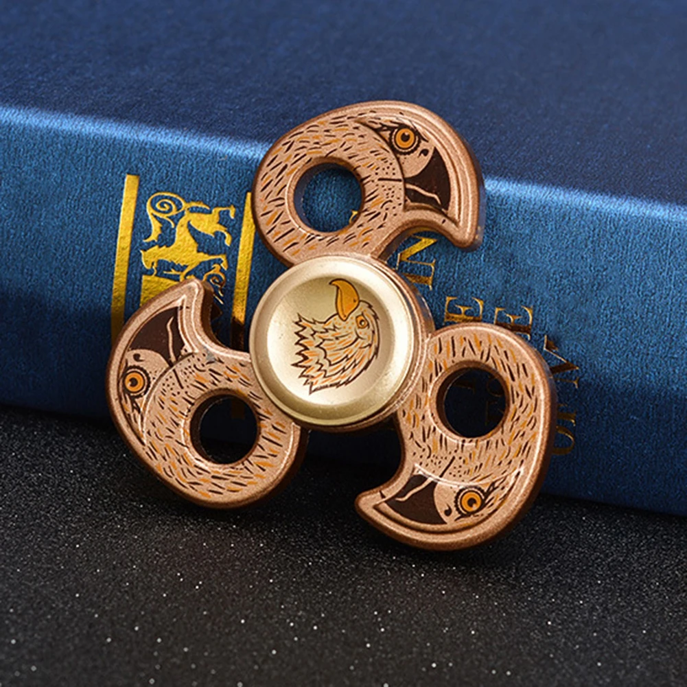 Головы орла Непоседа ручной Spinner металл палец ВДГ фокус СДВГ аутизм игрушка в