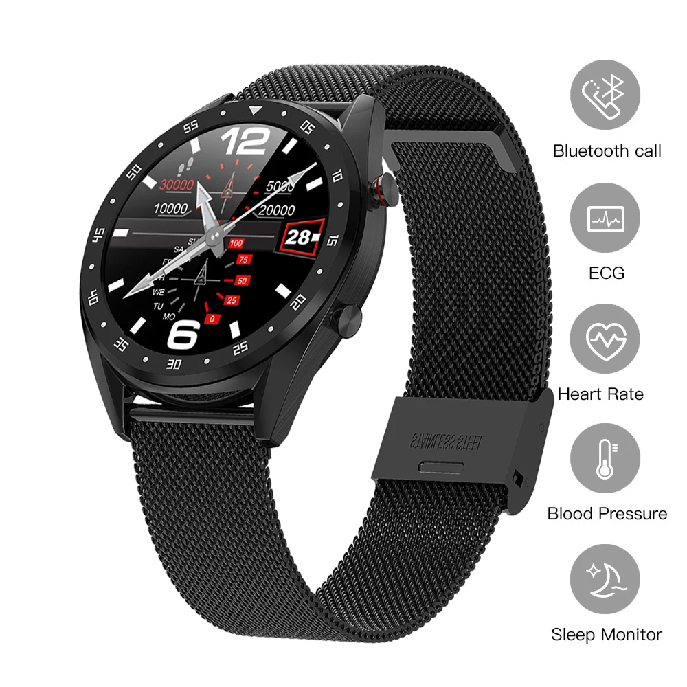 Смарт-часы ЭКГ+ PPG фитнес-трекер пульсометр кровяное давление Bluetooth Вызов Smartwatch трекер активности мужские спортивные часы