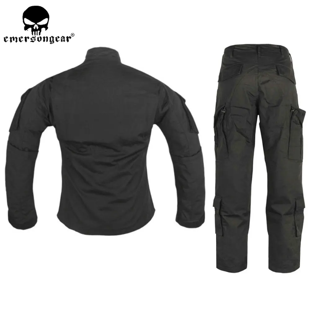 Emersongear армия BDU боевая униформа дикий открытый костюм и брюки черные Ghillie Костюмы