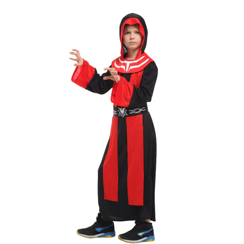 Детский костюм дьявола на Хэллоуин для мальчиков карнавальный Пурима пасхальный