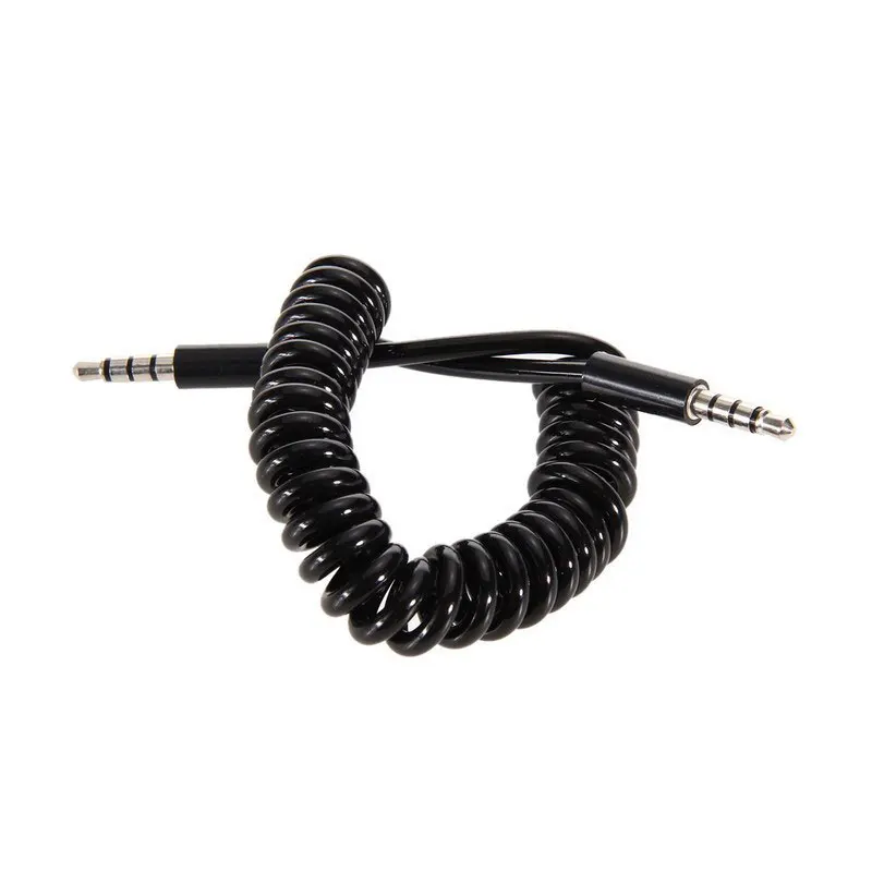 3 5 мм стерео аудио Штекерный спиральный выдвижной кабель для MP3 PC HDTV AUX