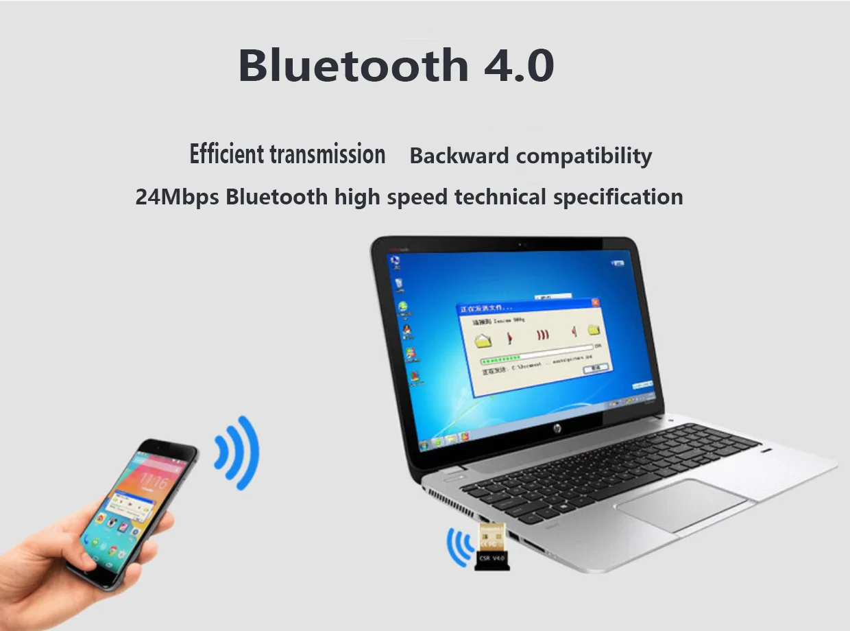 Langzhi USB адаптер Bluetooth APTX для ПК Bluetooth 4,0 ключ аудио Ontvanger Bluetooth Zender для 10/8/XP/Vista