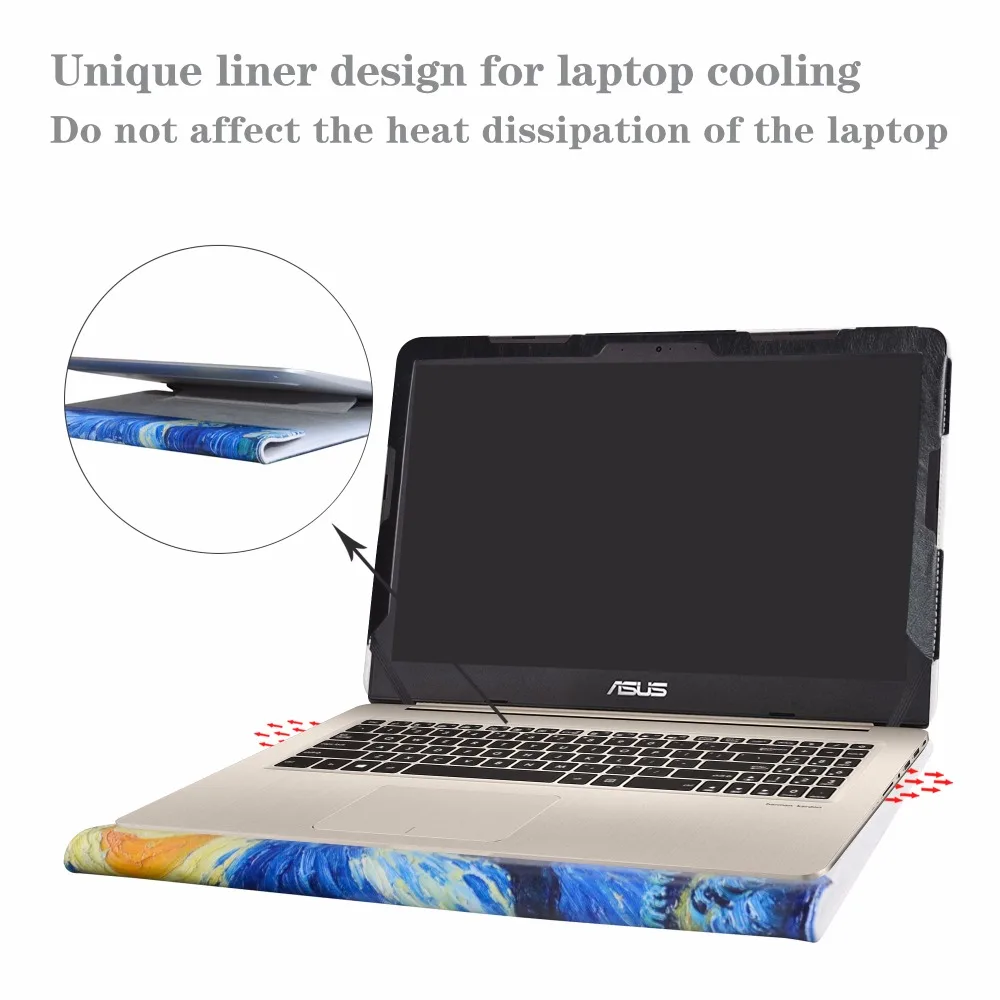 Защитный чехол Alapmk для ноутбука 15," ASUS VivoBook Pro 15 N580VD M580VD N580VN [не подходит для других моделей]