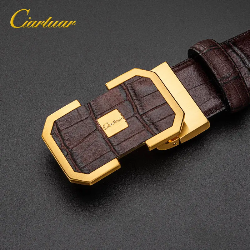 Мужская в деловом повседневном стиле пояс чисто Медь Пряжка Джентри Ремни