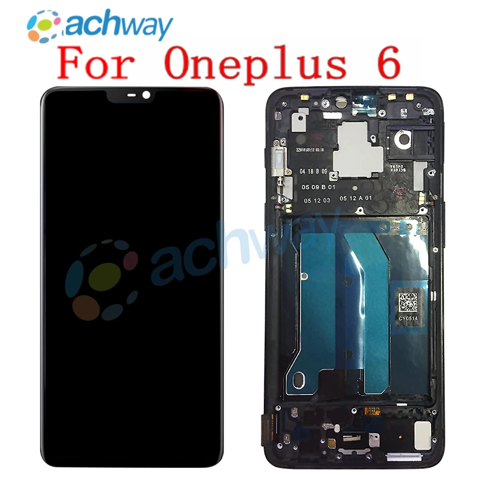 ЖК дисплей TFT для Oneplus 6 с рамкой 28 дюйма One plus LCD|Экраны мобильных телефонов| |