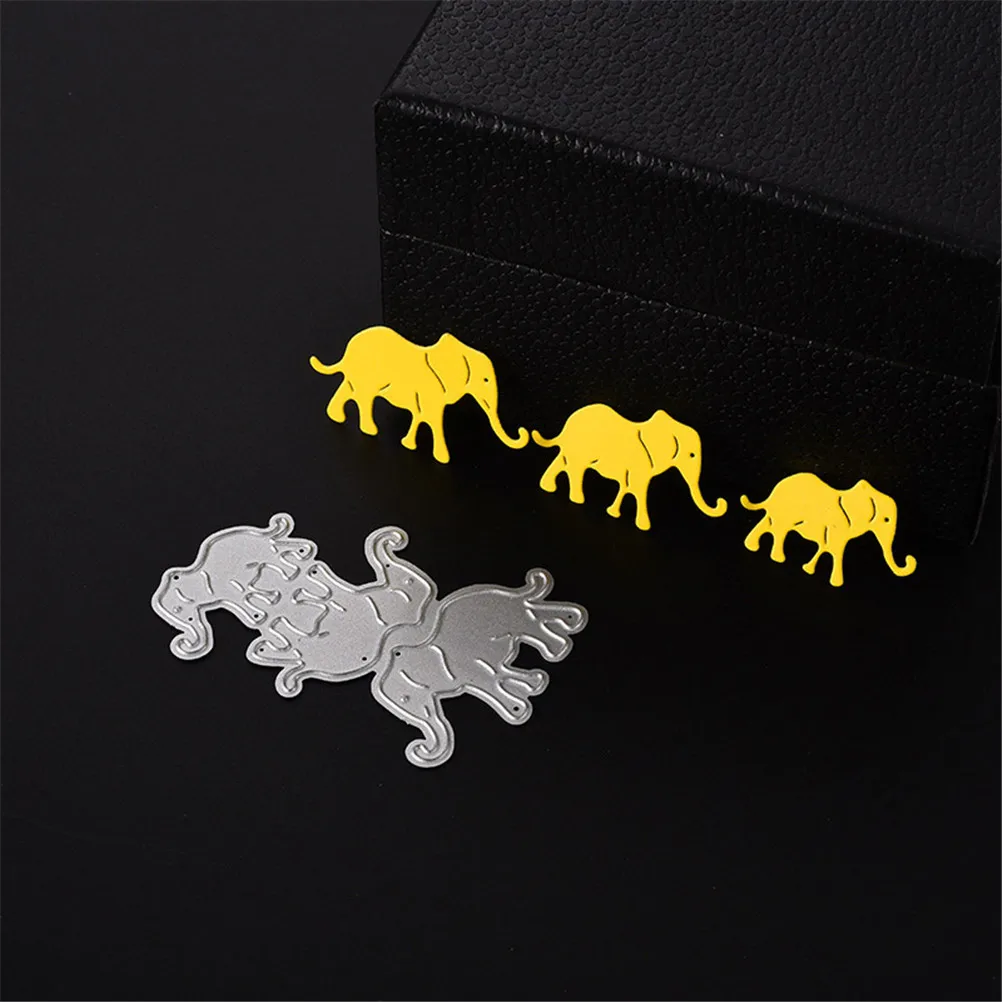 Милые металлические высекальные штампы кошка рыба птица слон для сделай сам