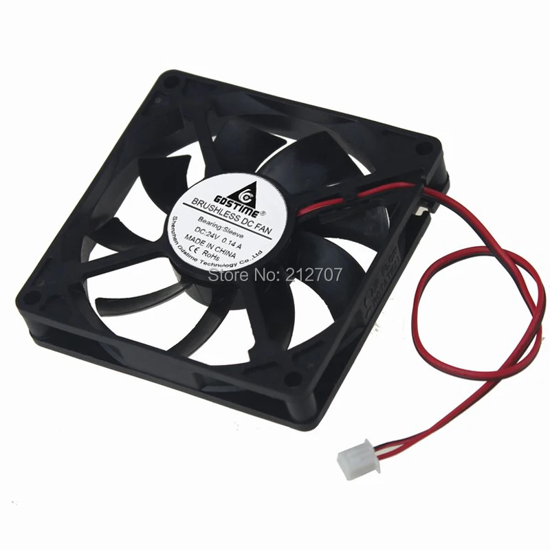 10 шт. Gdstime 8 см 80x80x15 мм 8015 24 В 2pin DC бесщеточный Exhuast 80 охлаждающий вентилятор|80mm cooling
