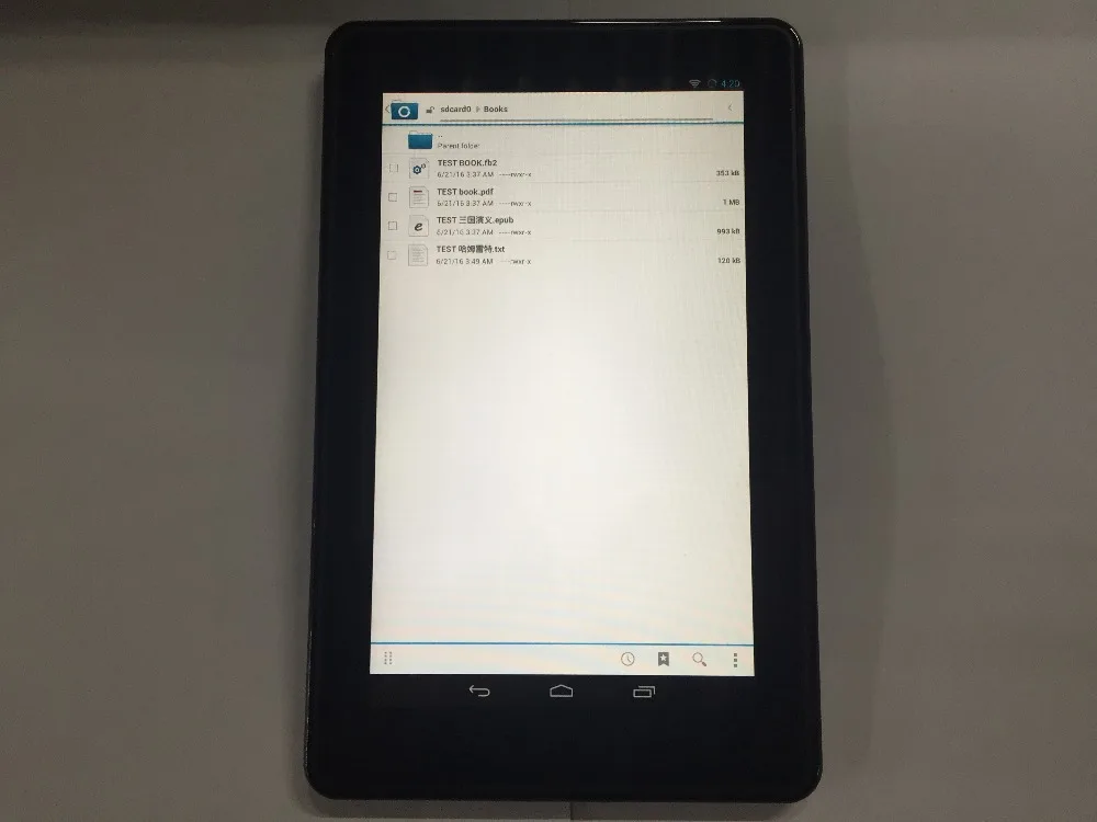 5 ГБ Android Carta электронной книге читатель 7 дюймов емкостный Сенсорный экран 1024x600