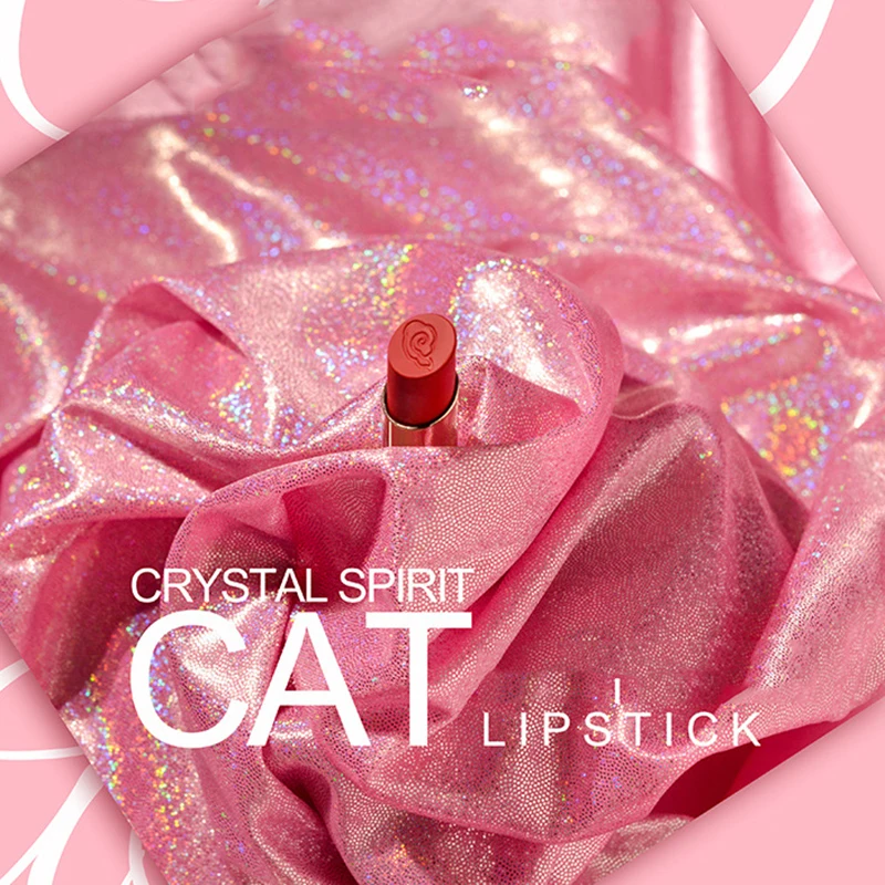 Корейская косметика милая матовая губная помада в форме кошки долговечные