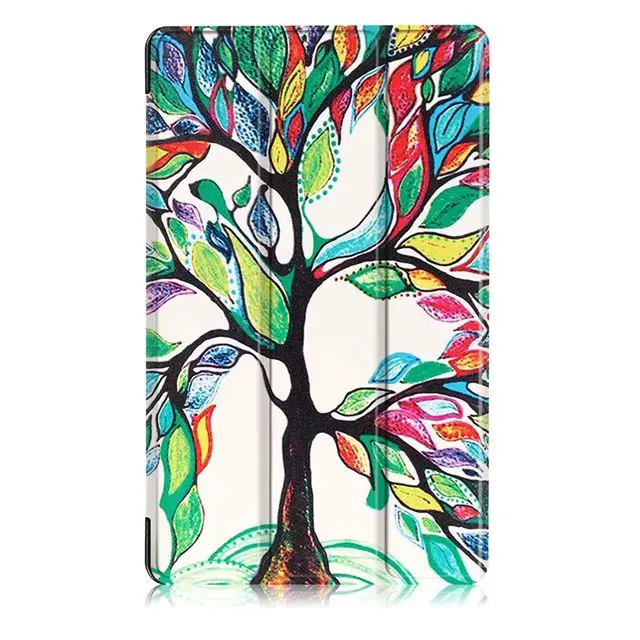Tree 3 в 1 Стенд смарт-чехол из полиуретановой кожи для huawei MediaPad M3 8,4 BTV-W09 BTV-DL09 8," чехол для планшета+ защита экрана+ стилус - Цвет: Tree
