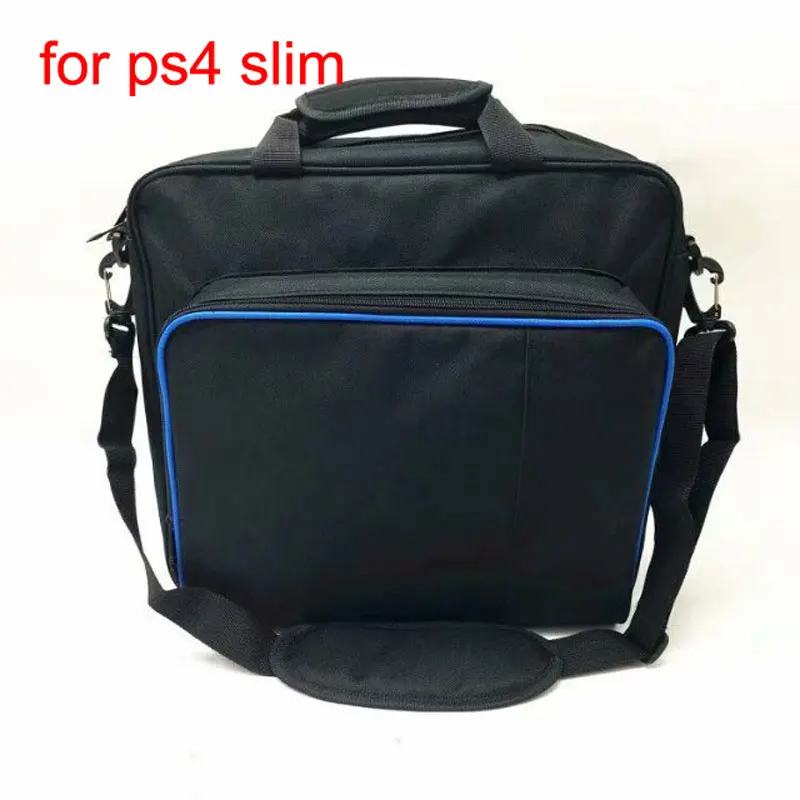 black for ps4 slim Новая сумка для PS4/PS4 PRO, тонкий размер, защищающий плечо, холщовый чехол для playstation 4, многофункциональная сумка - Цвет: black for ps4 slim
