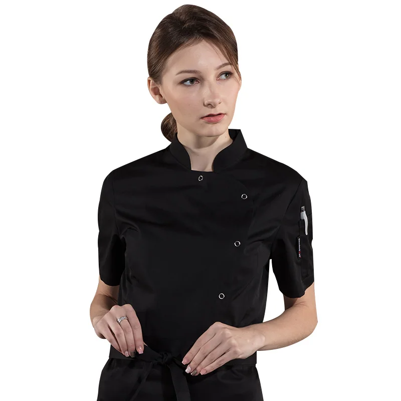 

Restaurant Uniform Hotel BBQ Kitchen Food Service Chef Tops High Quality Workwear Clothing Long&short Sleeve Chef Cook Uniform