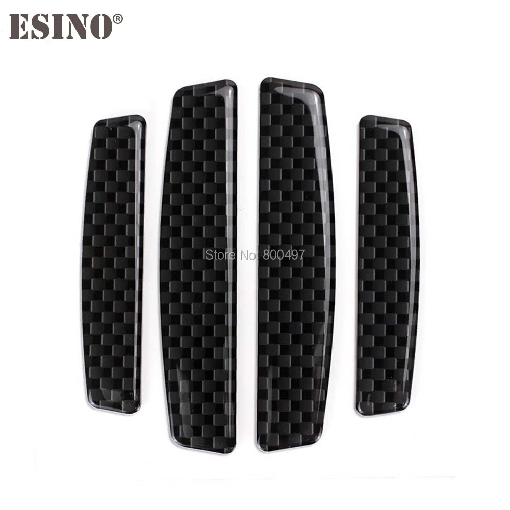 4 х Автомобильный Стайлинг Карбон край двери протектор полосы анти столкновения