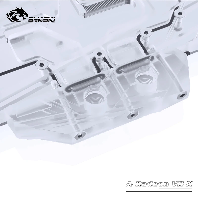 Видеокарта Bykski GPU Water Block для Founders Edition AMD RADEON VII полное покрытие медная RGB AURA sync A-Radeon