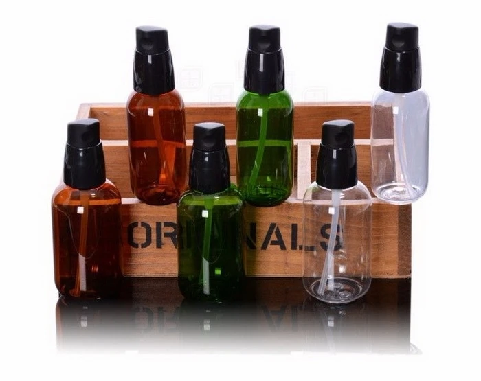 

100pcs/lot 50ml 80ml Colored Skin Care Lotion Cream Pump Containers Cosmetic Emulsions Packaging Bottle With Dispenser Travel
