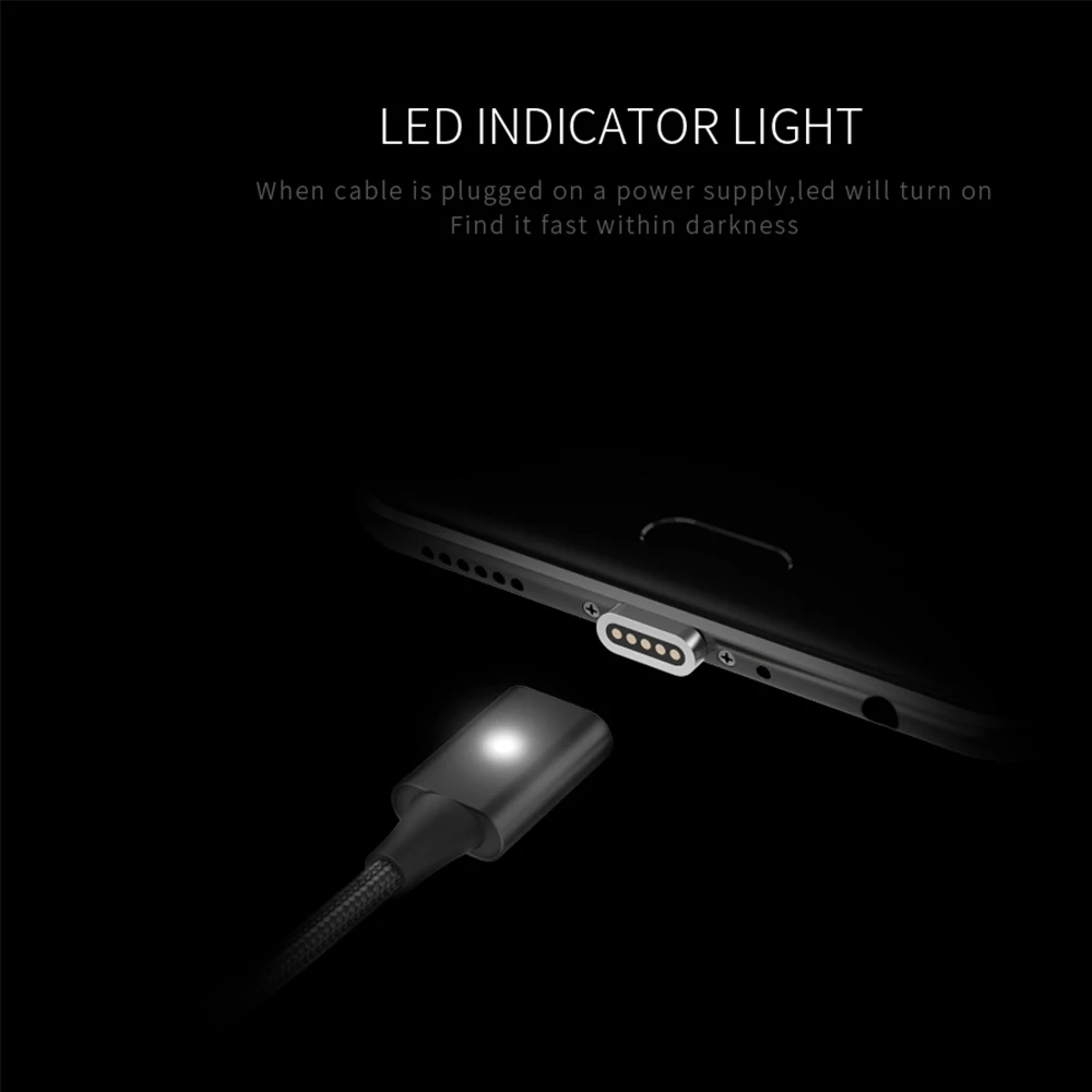 WSKEN Lite1 микро USB кабель Быстрая зарядка Магнитный кабель USB Магнитный кабель для зарядного устройства для iPhone type-c USB-C кабель 1 м