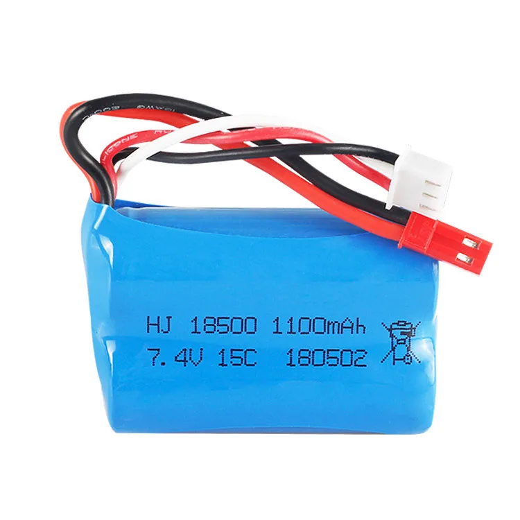 2 шт. 7 4 в 1100 мАч Lipo аккумулятор для 827 871 T10 T11 T34 7012 RC лодки Аккумулятор 15C 18500|Детали и