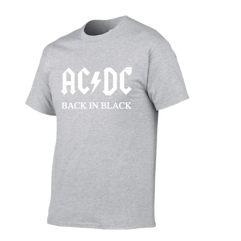 Новый стиль хит продаж 100% хлопковые футболки AC DC брендовая мужская футболка