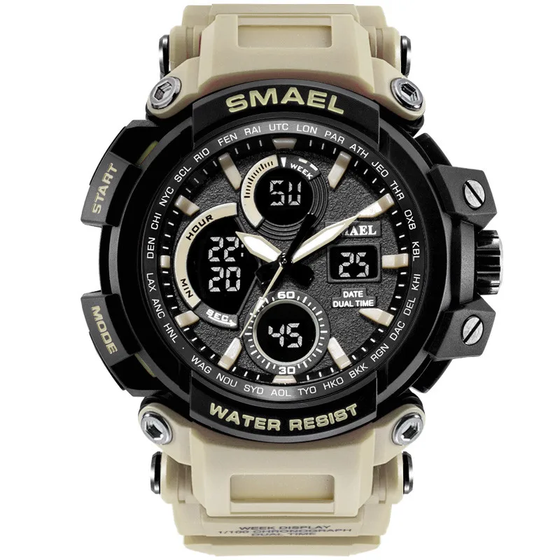 2021 SMAEL Men Sport Watch Casual LED Digital Rubber Strap Electronic Wristwatch Gift mens watches top brand luxury Best @5 |