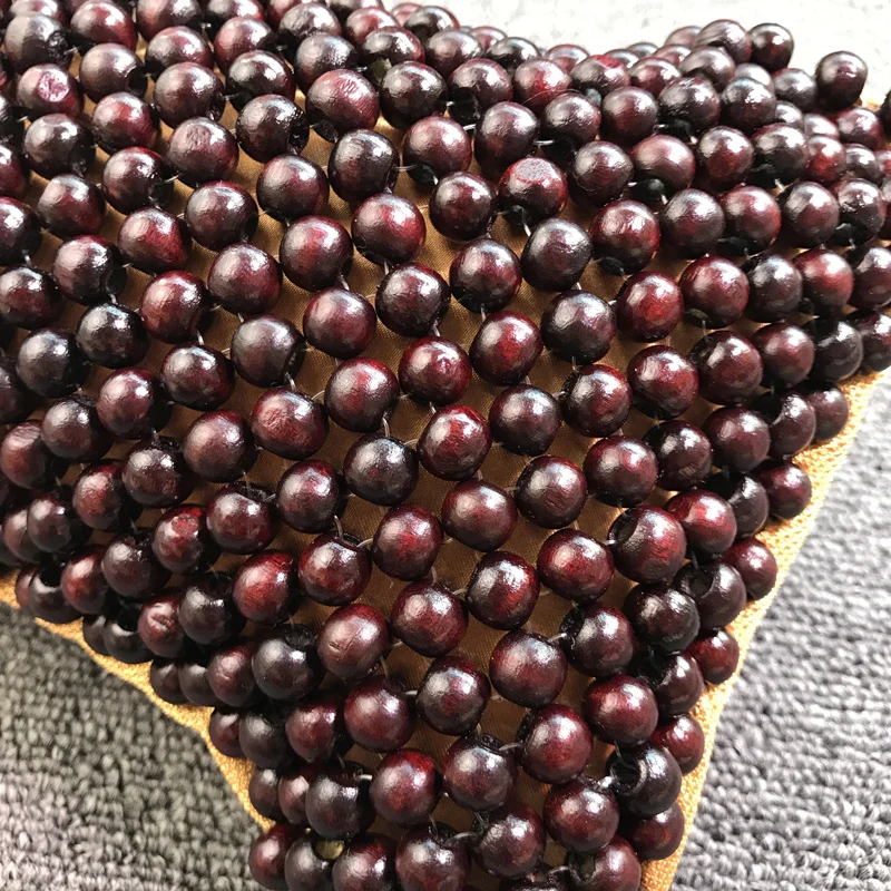 Car Home Interior Accessories 2Pcs Natural Wood Bead Neck Supports Protect Pillow Summer Headrest Pad Seat Cushion |