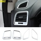 Передняя крышка для приборной панели, Хромированная передняя крышка для вентиляционного отверстия, Обшивка Рамы, объемный ободок для Mazda Cx-5 Cx5 Ke 2012 2013 2014 2015 2016