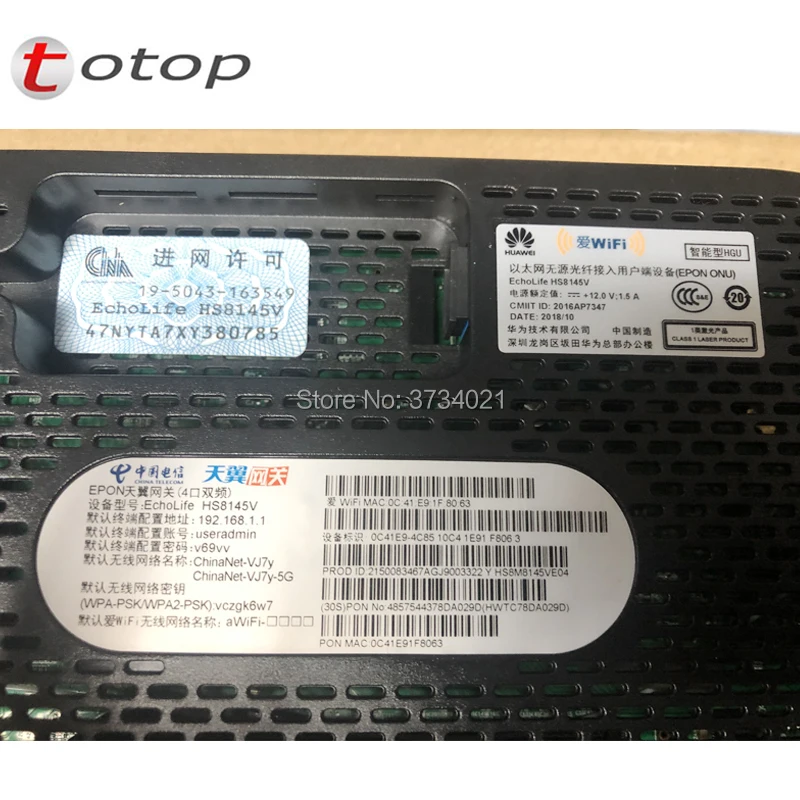 HUAWEI HS8145V EPon 4GE 1Voice 2,4G 5G WiFi EPON ONU ONT FTTH режим Termina волоконно-оптический сетевой маршрутизатор
