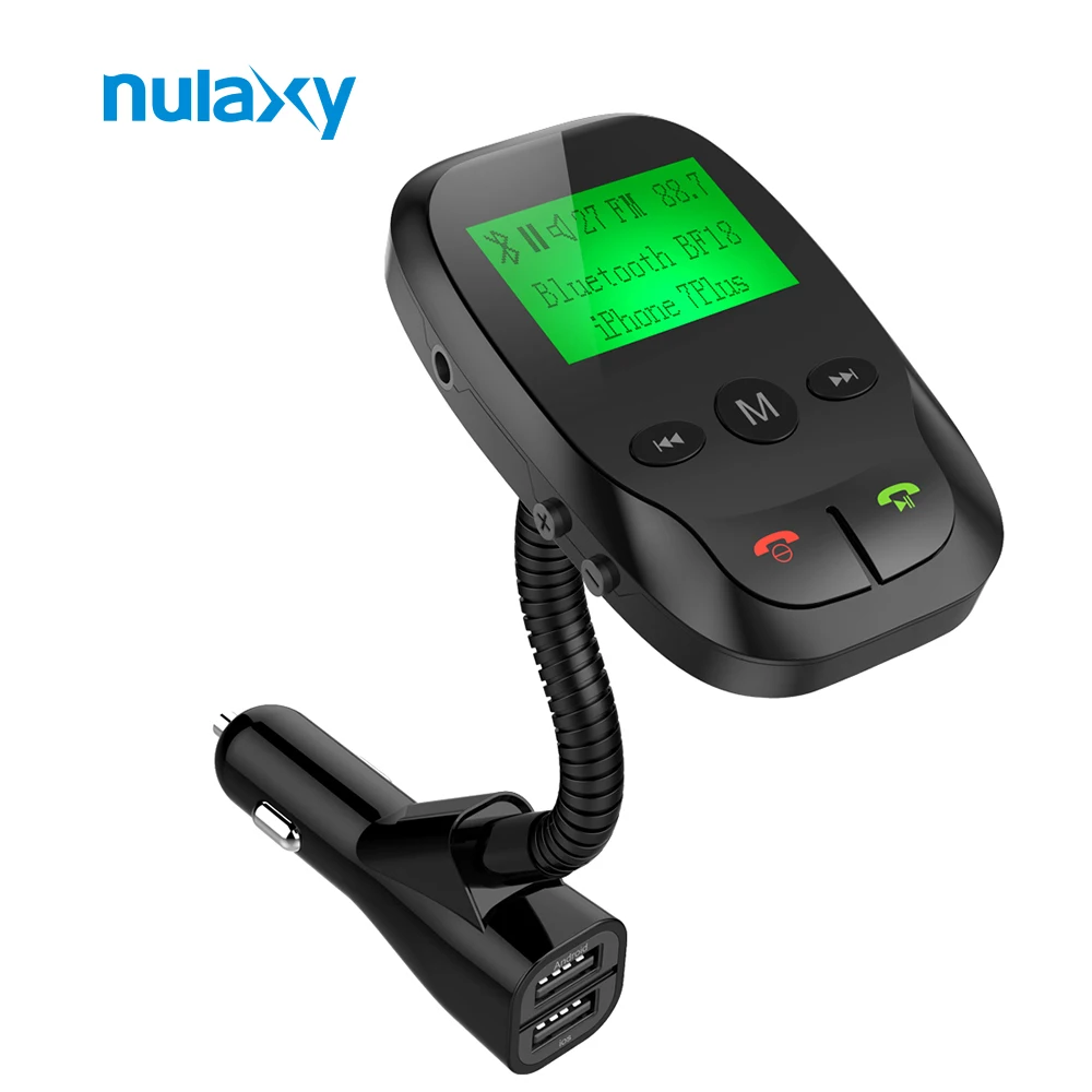 Nulaxy Bluetooth fm-передатчик Hands-Free FM модулятор беспроводной Автомобильный MP3-плеер