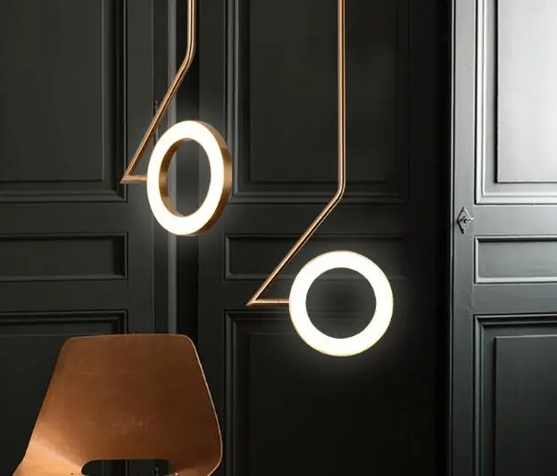 Скандинавская Подвесная лампа современный светодиодный светильник для спальни