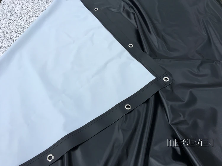 Большой размер 200 дюймов 4:3 ПВХ серый черный мягкий фронтальный HD экран для