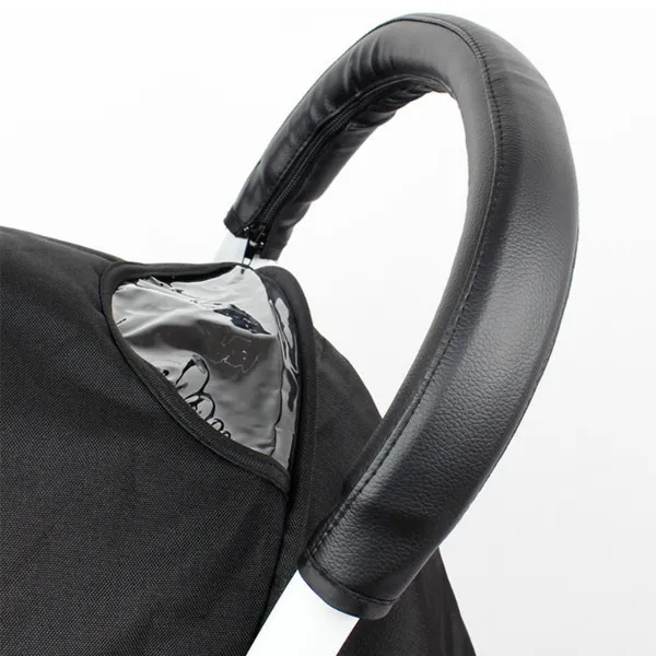 Черный Детская коляска аксессуары Чехлы для babyzen yoyo yoya коляска подлокотник Pu защитный чехол ручка инвалидные коляски - Цвет: Черный
