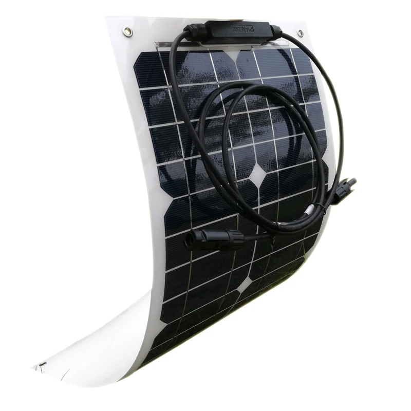 Гибкая солнечная панель Zonnepanelen Китай 12 В 25 Вт 36 75 100 солнечное зарядное устройство
