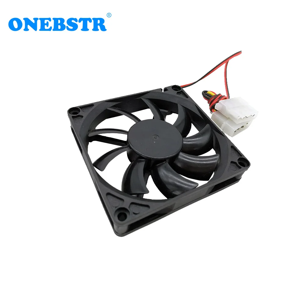 8015 DC 12V 0.1A бесщеточный рукав вентилятор 8 см 80 мм 80X80X15mm большой 4Pin блок питания