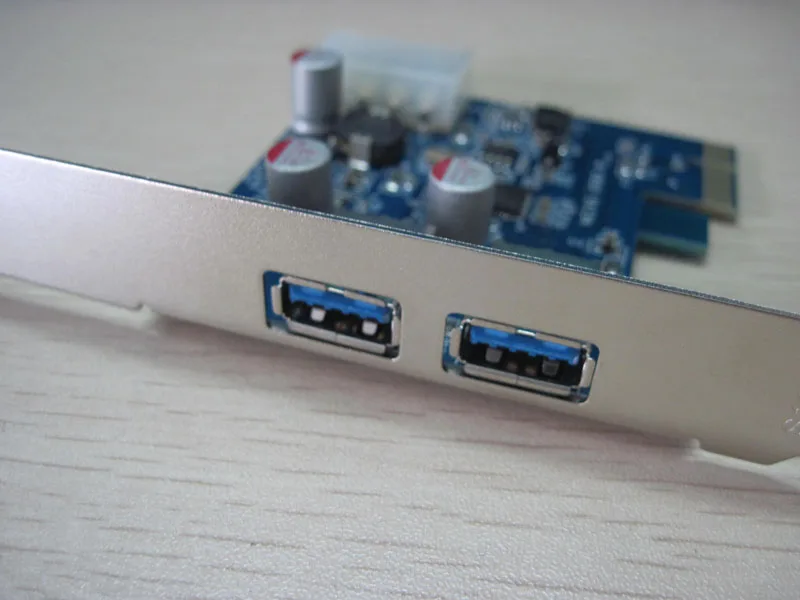 Низкий + обычный кронштейн для ПК компьютера PCI E Express к двойному 2 портовому USB 3 0