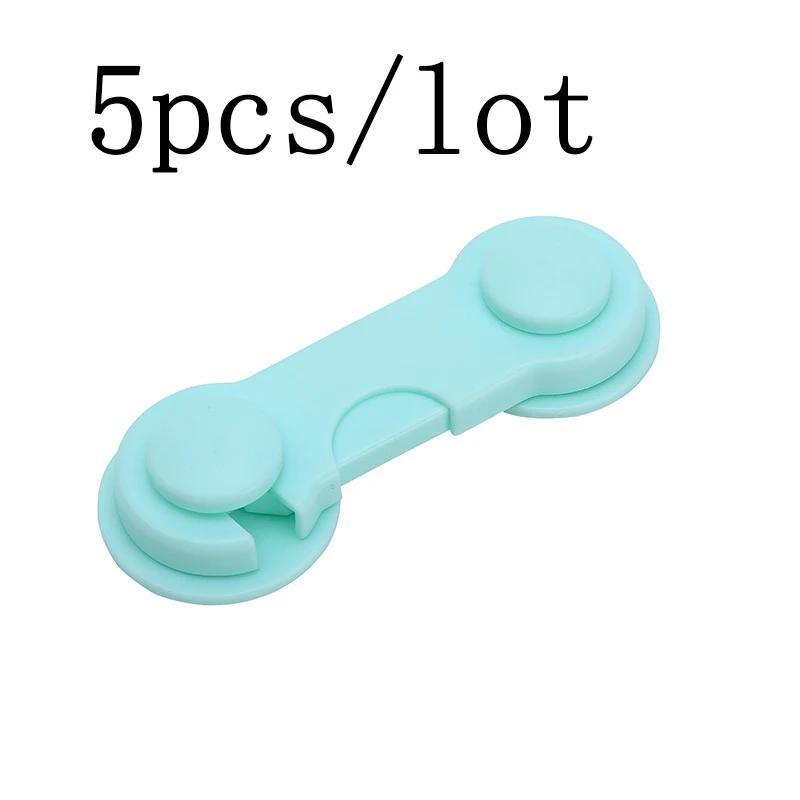 5pcs green 2 шт/10 шт/5 шт./лот защита для детей замок безопасности для детей Детская дверь Пластиковые Ящики Шкаф Холодильник Окно шкаф - Цвет: 5pcs green
