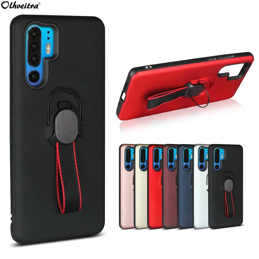 Olhveitra Автомобильный держатель для телефона Магнитный чехол Huawei P20 P30 Pro Lite Nova 4e 3e 3i P