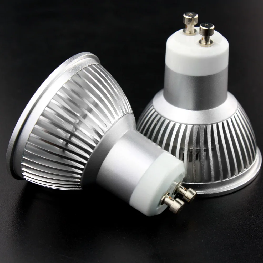 Супер яркий gu10 e27 пятно светодиодные лампочки LED теплые/Белый 220-240 В 6 Вт GU10 лампа