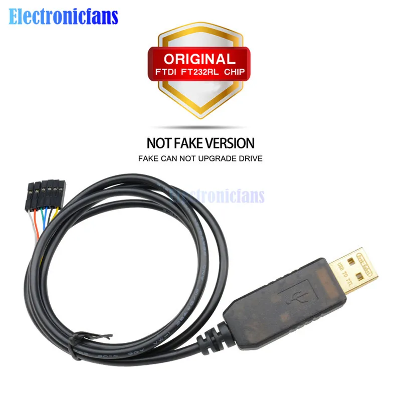 Оригинальный 6 контактный FTDI FT232RL FT232 USB для TTL RS232 модуль адаптера