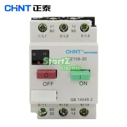 CHNT DZ108-20/211 12.5A(8-12.5A) защита двигателя выключатель 3VE1