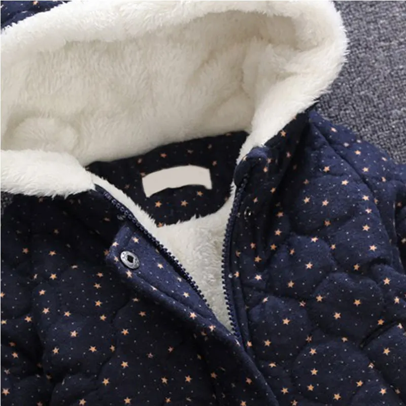 2016 г. Куртки для новорожденных мальчиков пальто плотная зимняя одежда маленьких