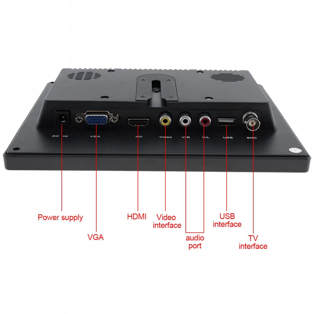 12V 8 дюймов HD светодиодный TFT LCD автомобильный монитор Мини ТВ компьютер 2 канала