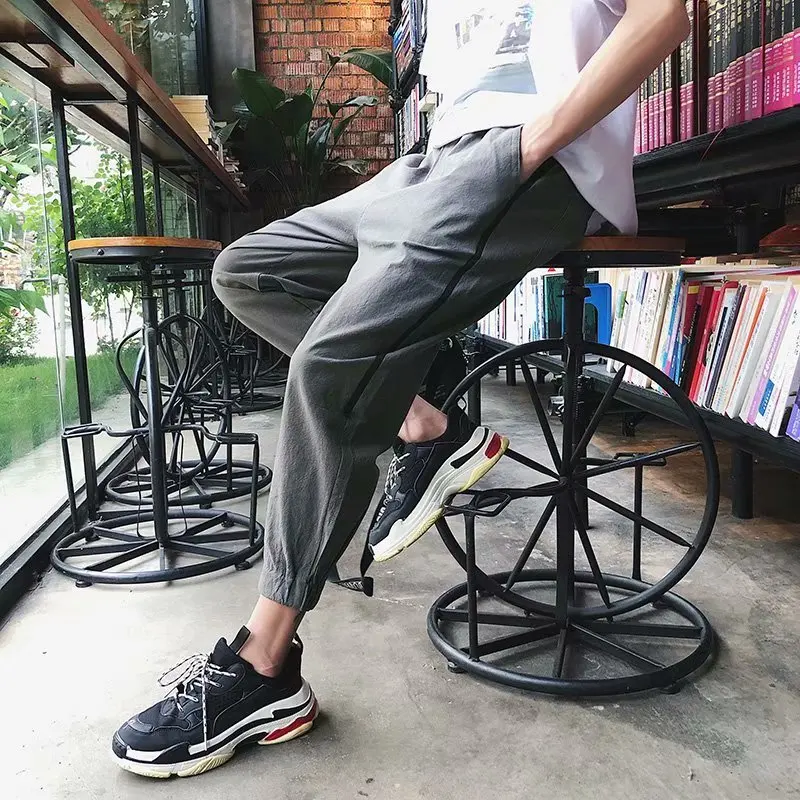 Штаны мужские с карманами однотонные спортивные джоггеры уличная одежда |