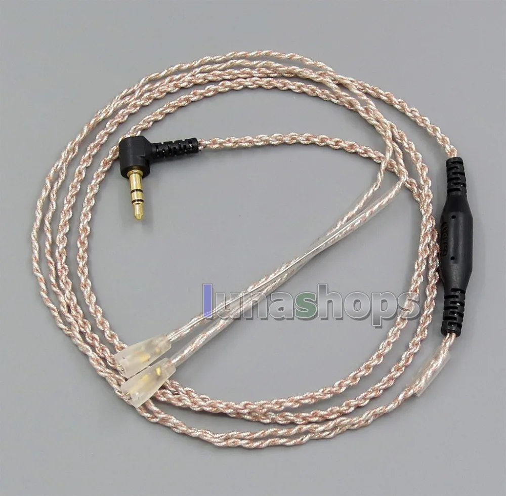 LN005643 наушник EachDIY посеребренный OCC смешанный полиуретановый кабель для Sennheiser IE8
