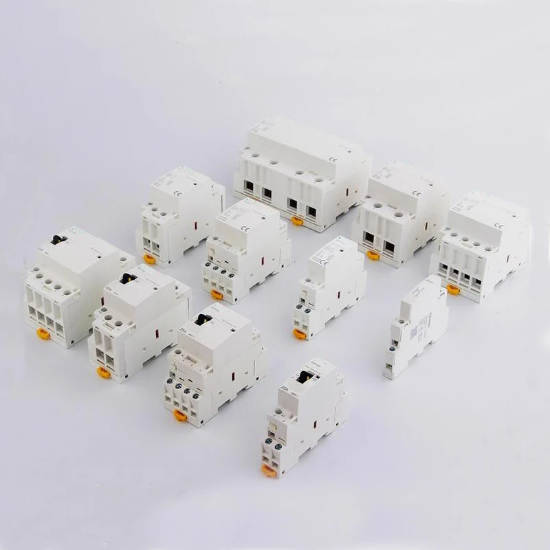 2NO 2NC WCT-40A 4P modular charging pile with household AC contactor guide rail installation 110V | Обустройство дома